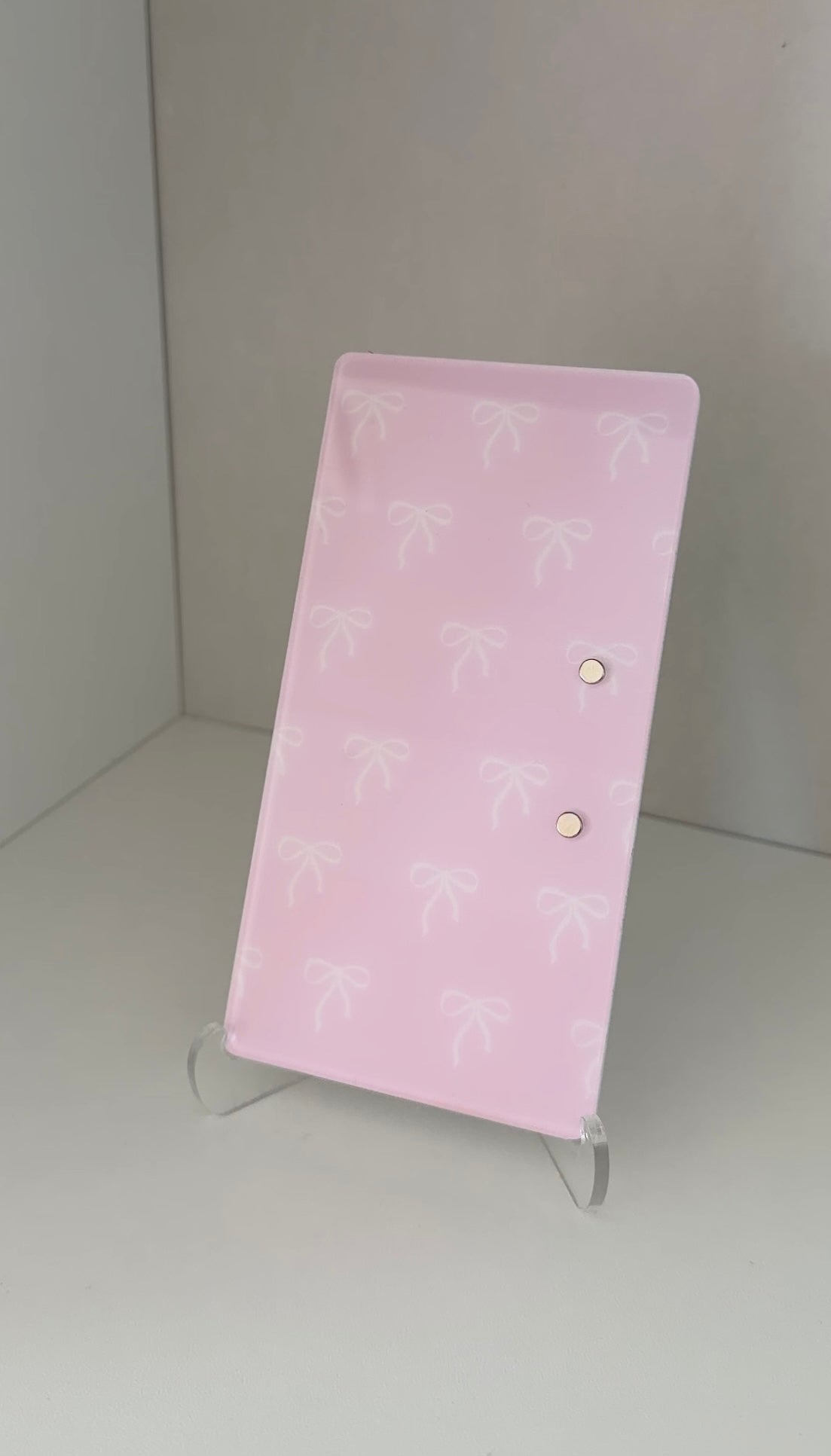Pink Bow Lash Tile