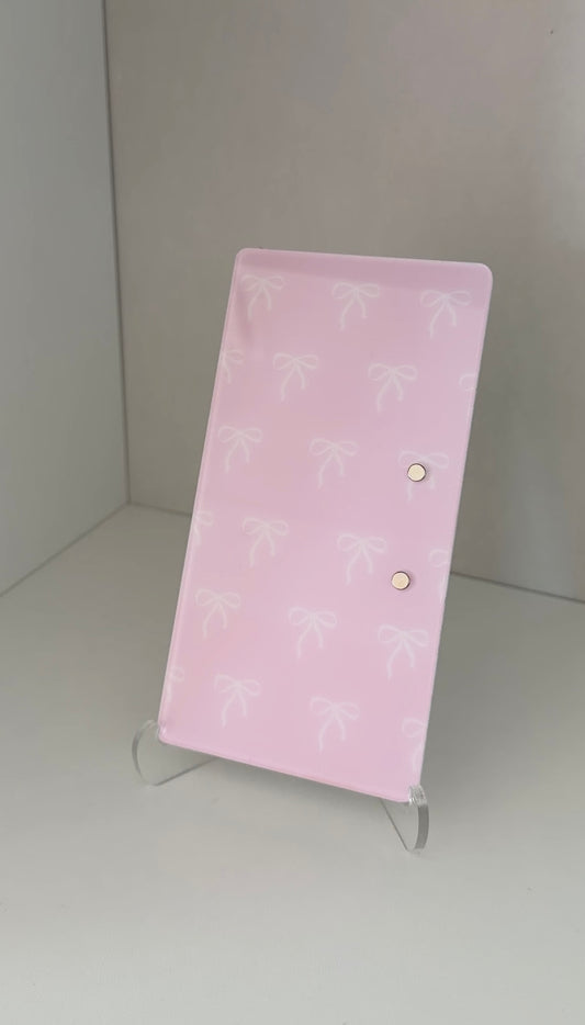 Pink Bow Lash Tile